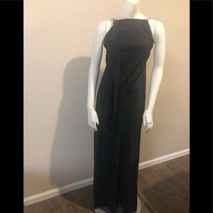 ‼️Sale‼️Topshop Black Jacquard Bow Slip Dress‼️